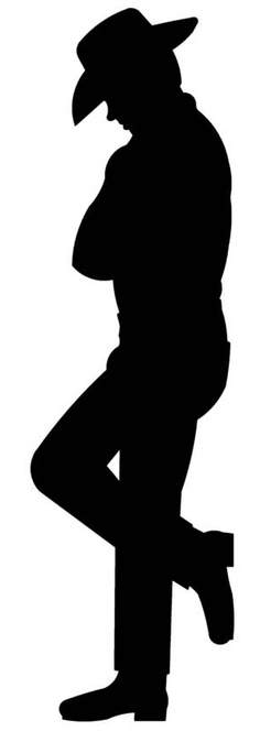 Cowboy silhouette clip art