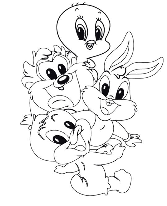 Kleurplaten » Baby looney tunes Kleurplaten