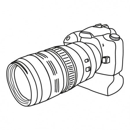 Camera line art