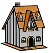 Birdbaths & Birdhouses Clipart