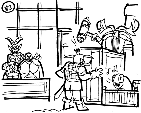 Court Room Cartoon