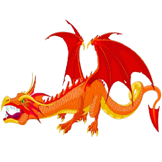 Fierce dragon clipart