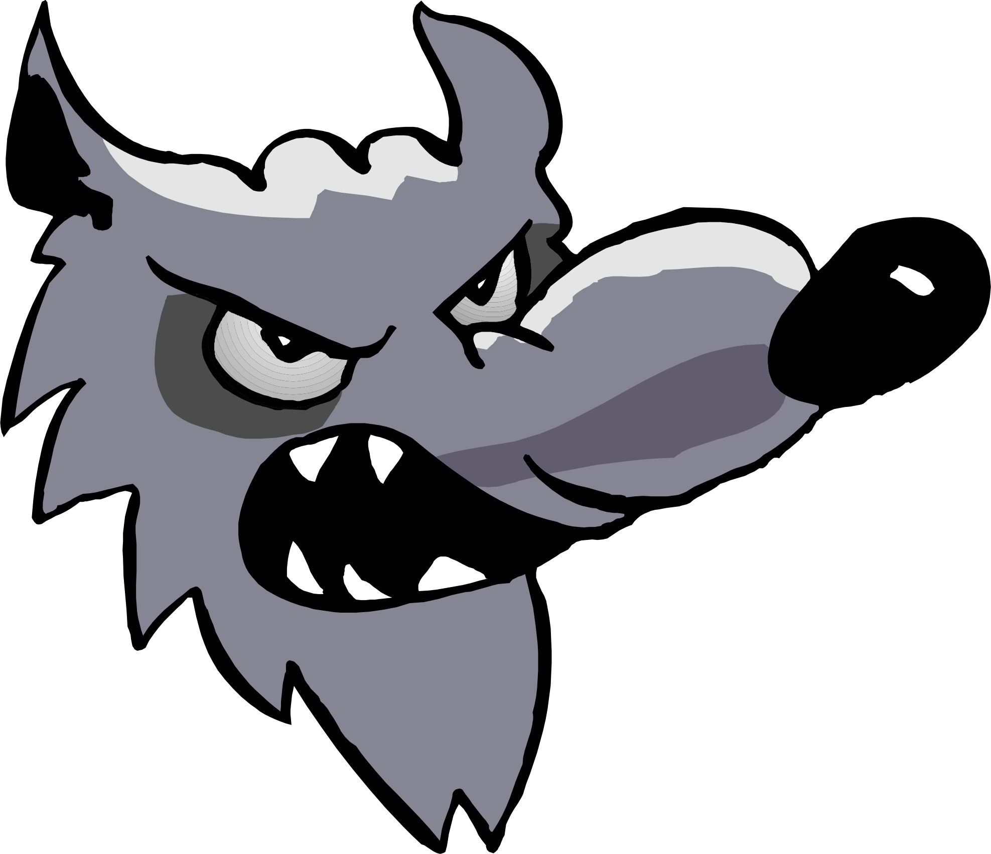 Wolf cartoon clipart
