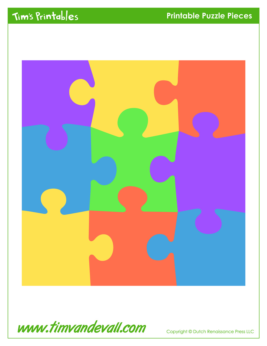 Blank Puzzle Piece Template - Free Single Puzzle Piece Images | PDF