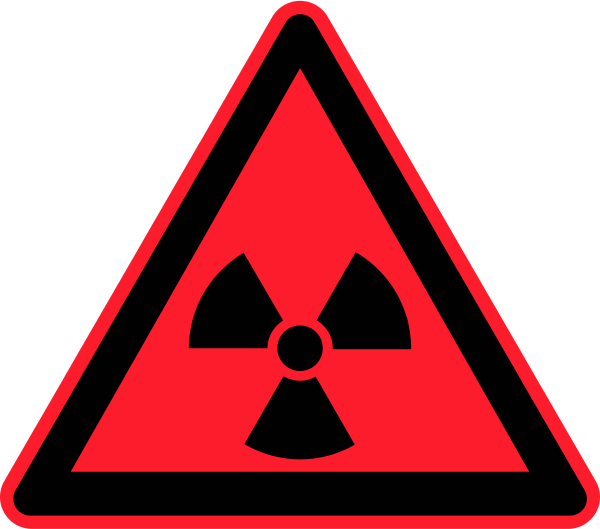 radioactive hazard sign - vector Clip Art