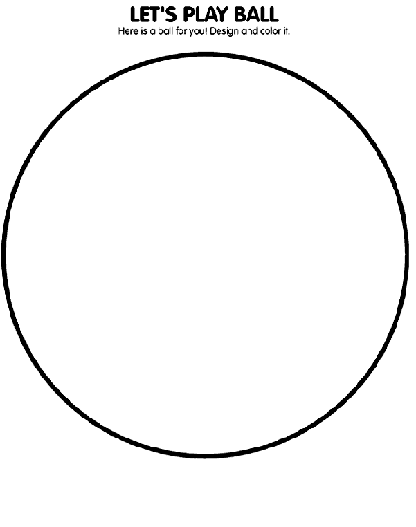 Let's Play Ball Coloring Page | crayola.com