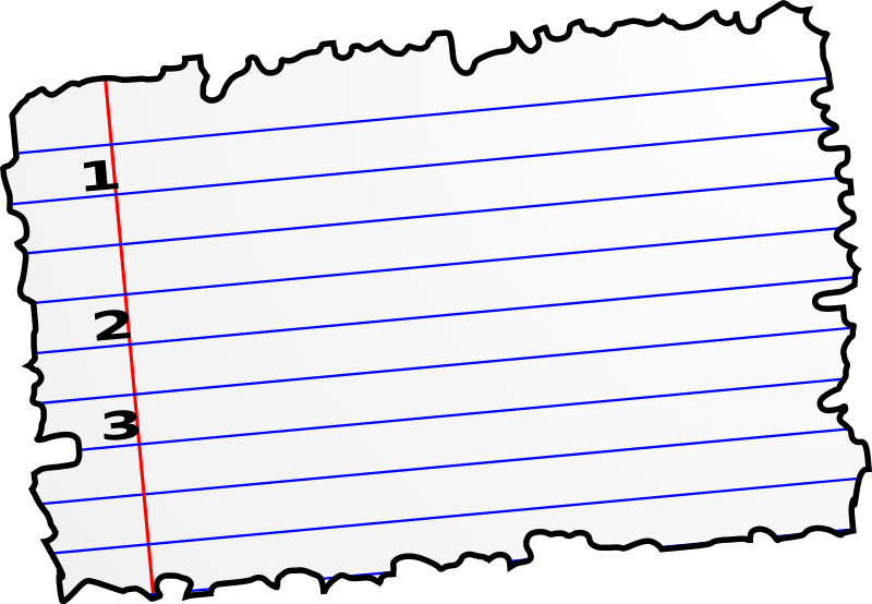 Torn Notebook Paper Clipart - Free Clipart Images