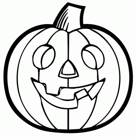 Pumpkin Black And White Clip Art