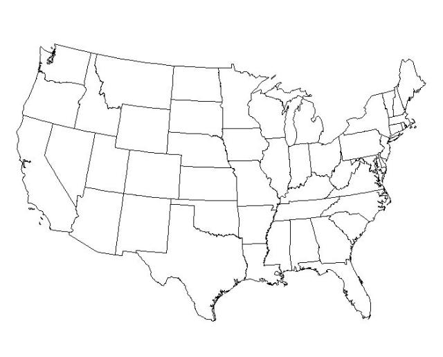 Blank Map Usa | Search | Best Wallpaper Coloring Page Online 2015