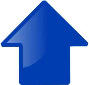 Blue Arrow Up clip art - vector clip art online, royalty free ...