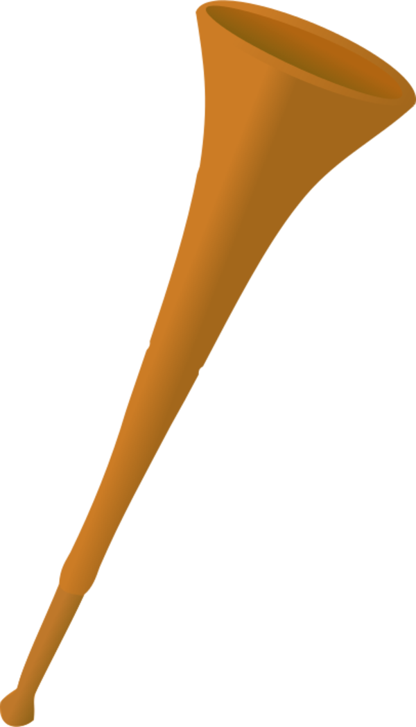 Blue Vuvuzela - vector Clip Art