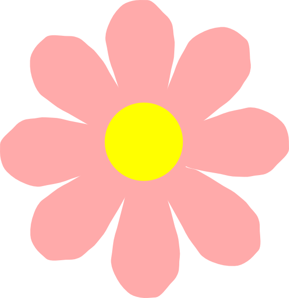 Pink Flower 101 Clip Art - vector clip art online ...
