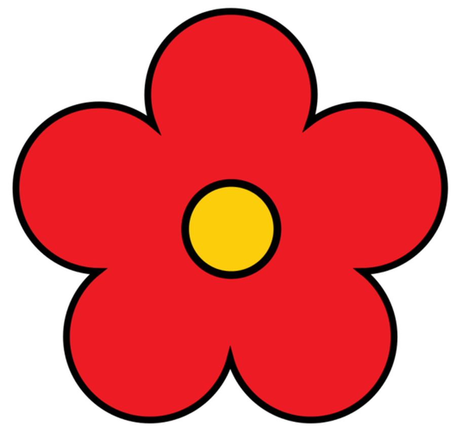 Flower clipart cute flower flower pretty flower red flower ...