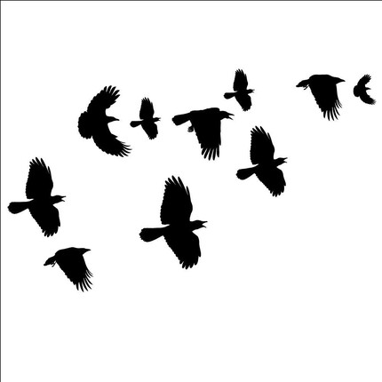 539 views Birds Flying With Flock Design Tattoo - ClipArt Best