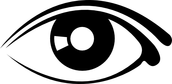 Eye outline clipart man