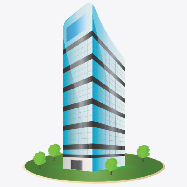Company building clipart