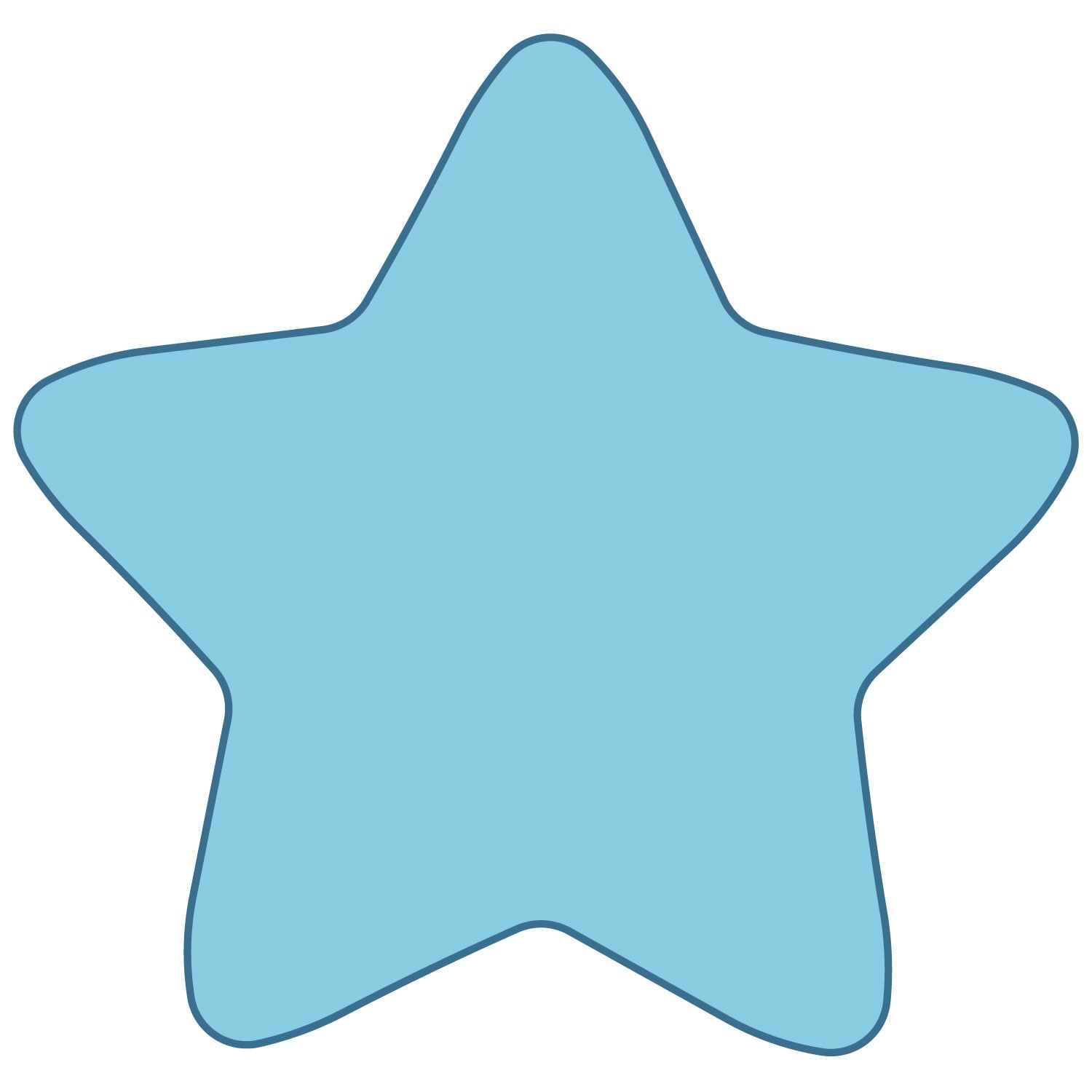 Rounded Star Template - ClipArt Best