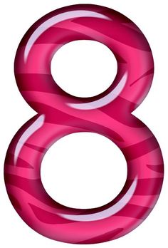 Number 8 clipart snow