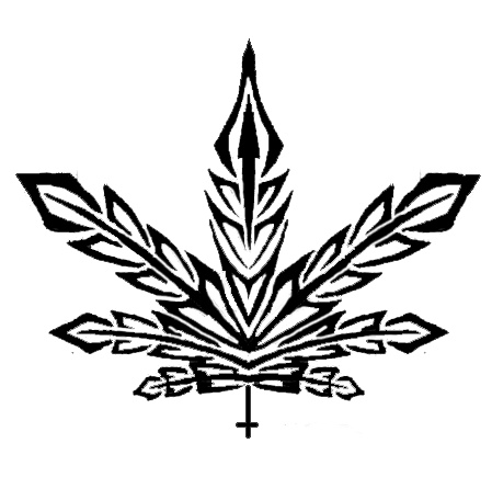 Tribal Pot Leaf Tattoo Design | Fresh 2017 Tattoos Ideas