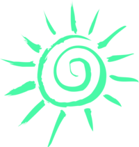 Sun and Rays cartoon - vector Clip Art