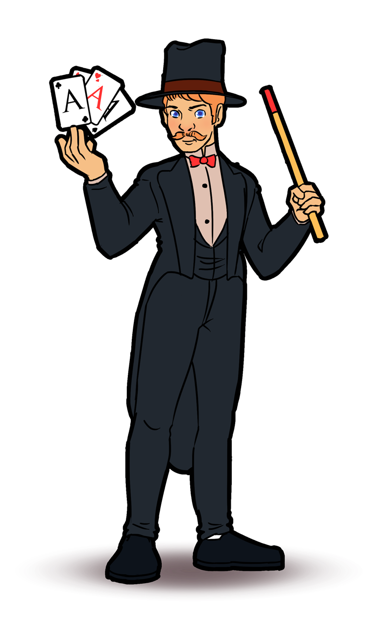 Magician magic tricks clip art clipart clipart 2 image #22909