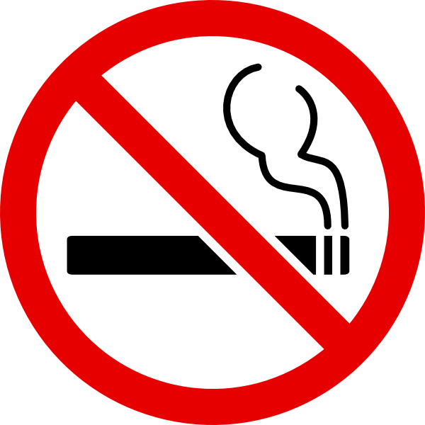 No Smoking Sign clip art - vector clip art online, royalty free ...