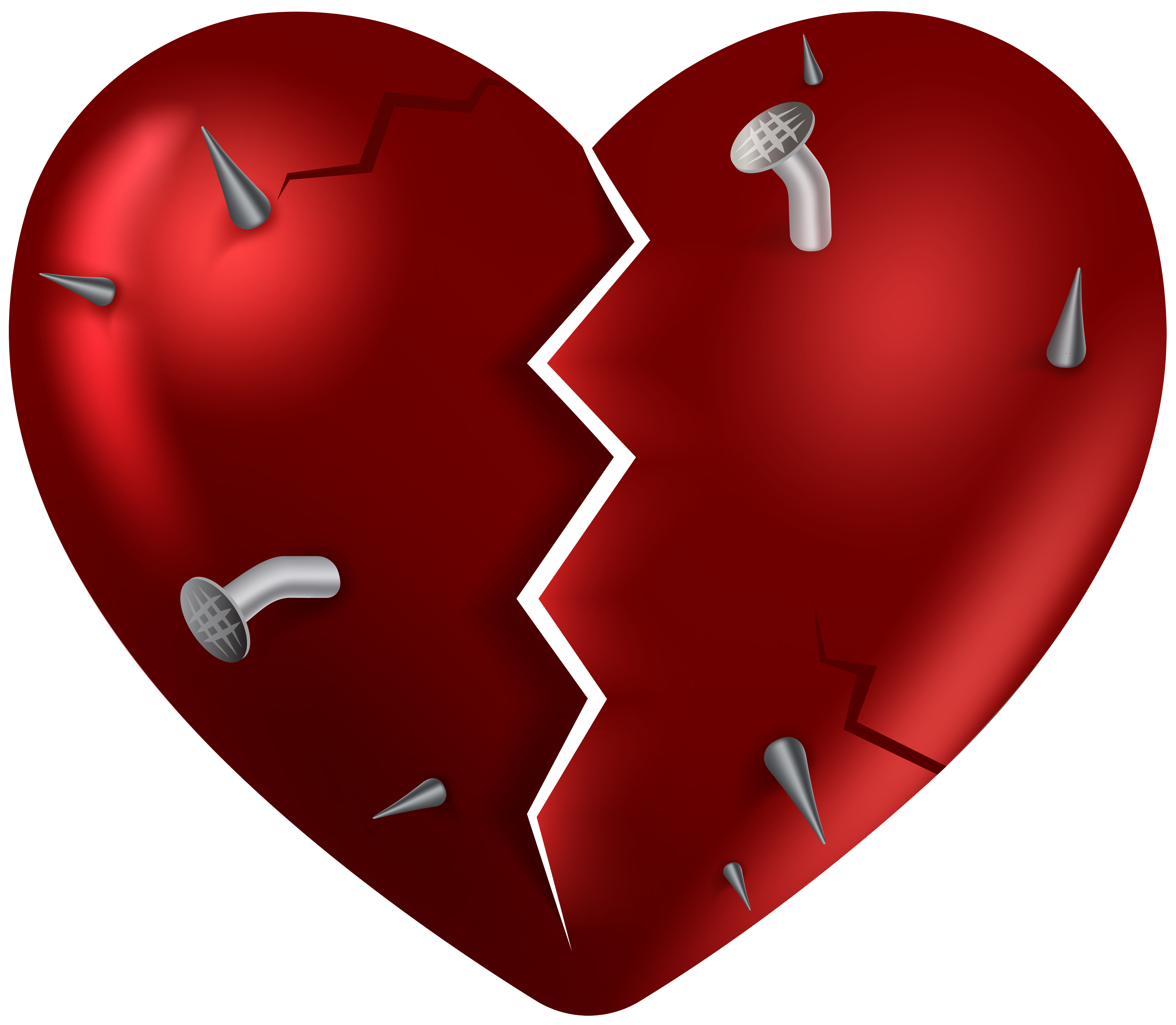 Broken Heart PNG Clip Art Image