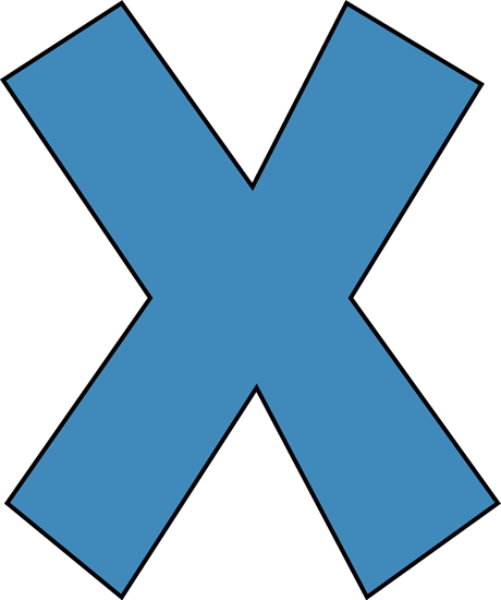 Letter x clipart