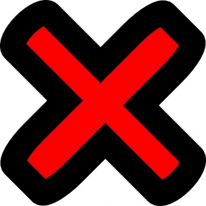 Red Cross Wrong Clipart - Free to use Clip Art Resource