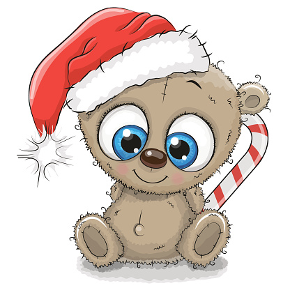 Cartoon Of The Cute Big Teddy Bear Clip Art, Vector Images ...
