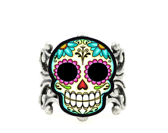 Skull ring | Etsy
