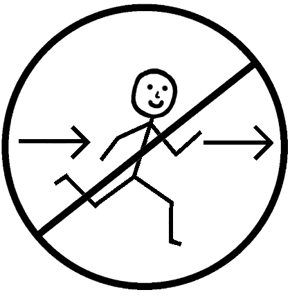 No Running Clipart