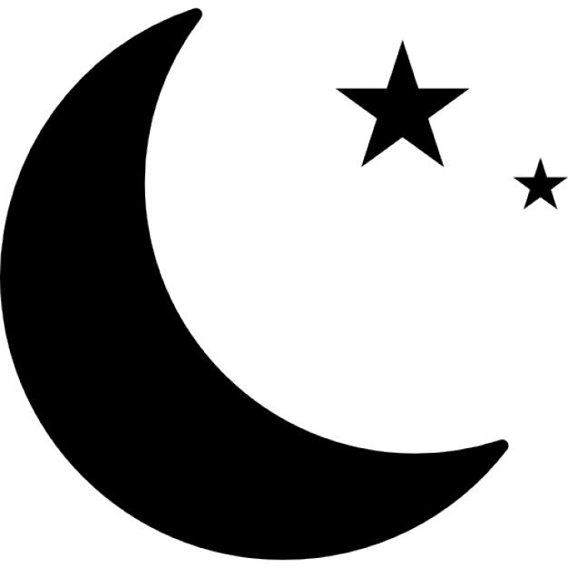 Star And Crescent Moon Silhouette - Ijinshare.com