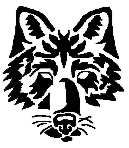 Tribal Wolf Head