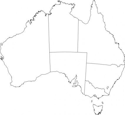 Blank Map Of Australia