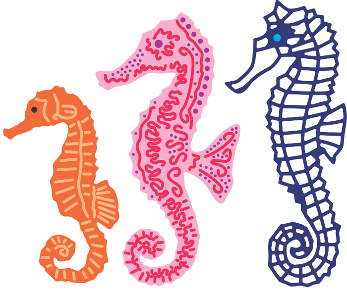 Craft Inspiration, Cheery Lynn Designs Dies -Seahorse Family ...