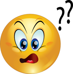 Confused Emoticons Clipart