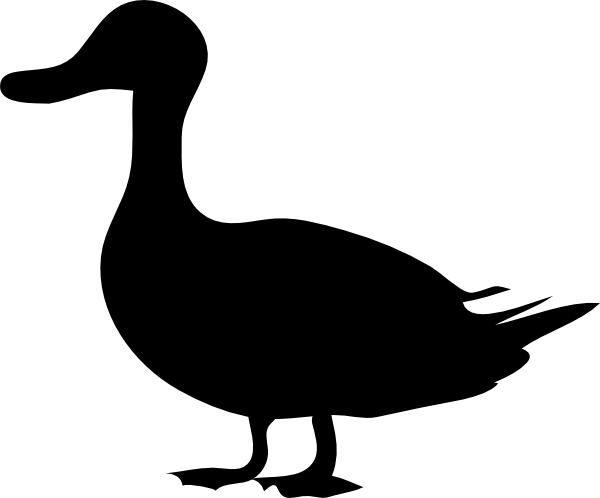 Duck Silhouette Clipart