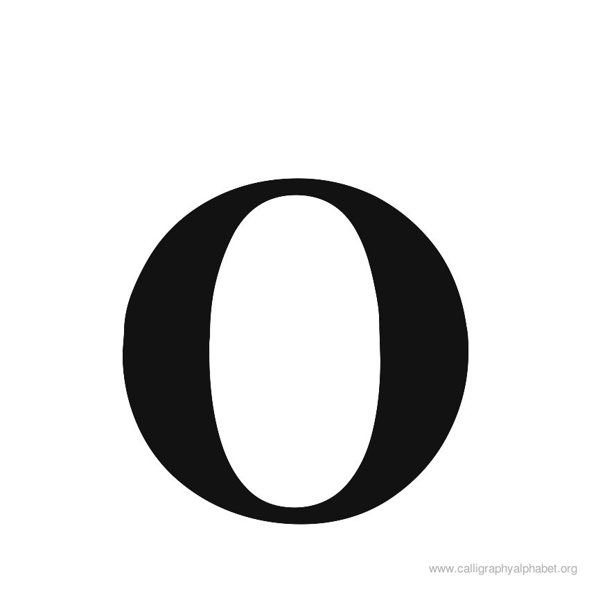 Calligraphy Alphabet O | Alphabet O Calligraphy Sample Styles ...