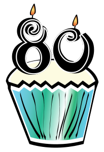 80th Birthday Borders Clipart