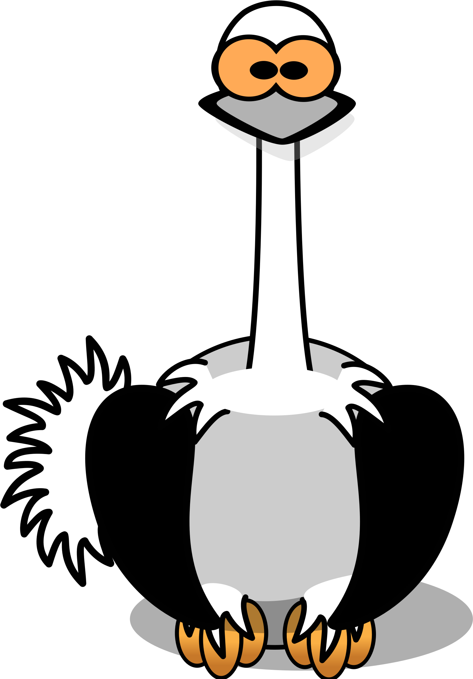 Clipart - Ostrich