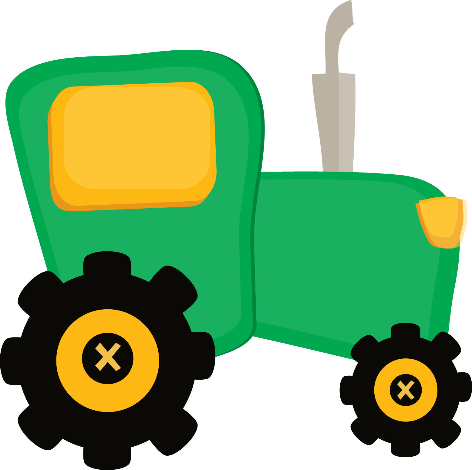 John deere tractor clip art