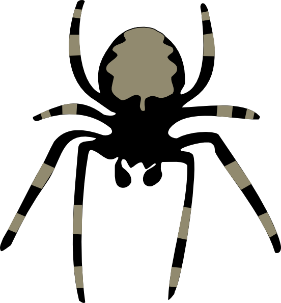 Cartoon spider clip art