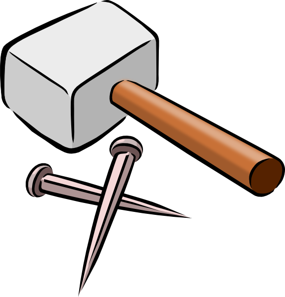 Hammer and nails clipart