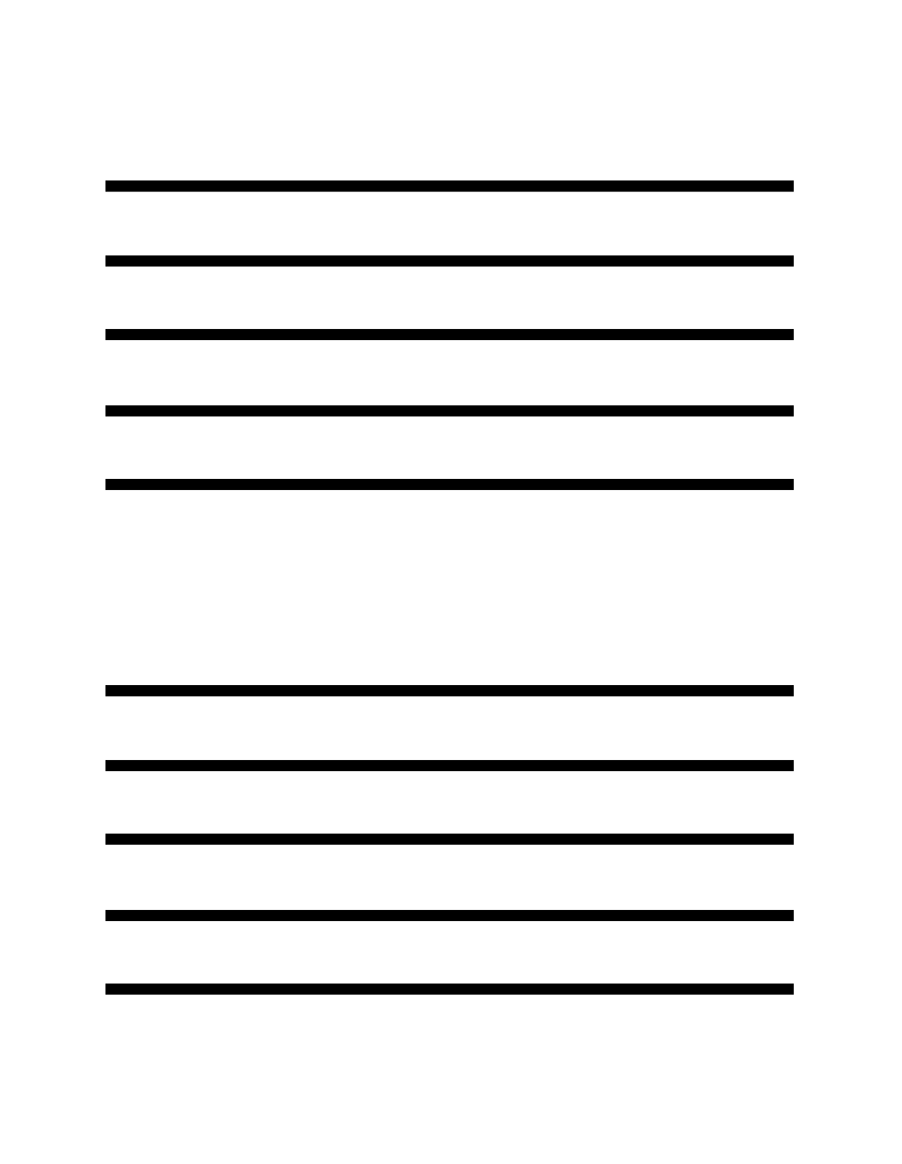 Blank Music Staff Clipart