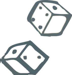 Animated shaking dice clipart