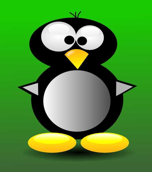 Crazy Cartoon Penguin Clip Art - vector clip art ...