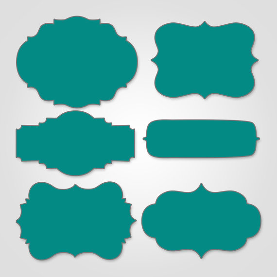 Vintage Sign Shapes for Photoshop Set of 6 by MillieMaeAndCo