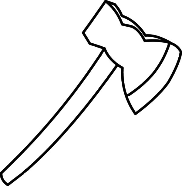 Long Handle Hatchet Coloring Pages: Long Handle Hatchet Coloring ...
