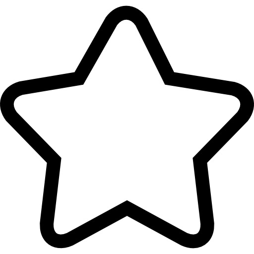 Star outline of five points - Free shapes icons